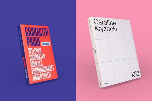 Shortlist Schönste Deutsche Bücher »KSZ« und »Character Proof«