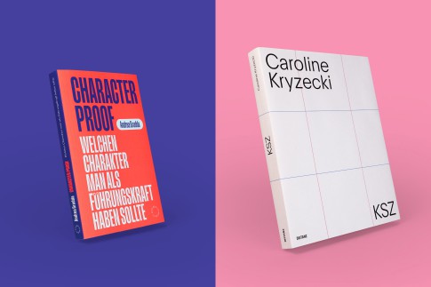 Shortlist Schönste Deutsche Bücher »KSZ« und »Character Proof«