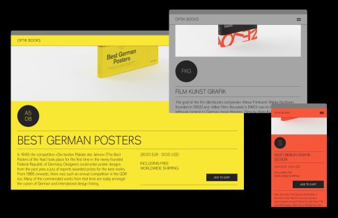 Webshop for Optik Books
