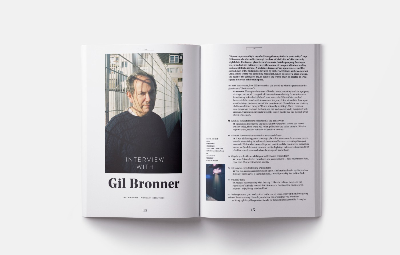 Slider featuring various double-page mockups - A look at THE DORF THE MAG 1 and 2 on a white background