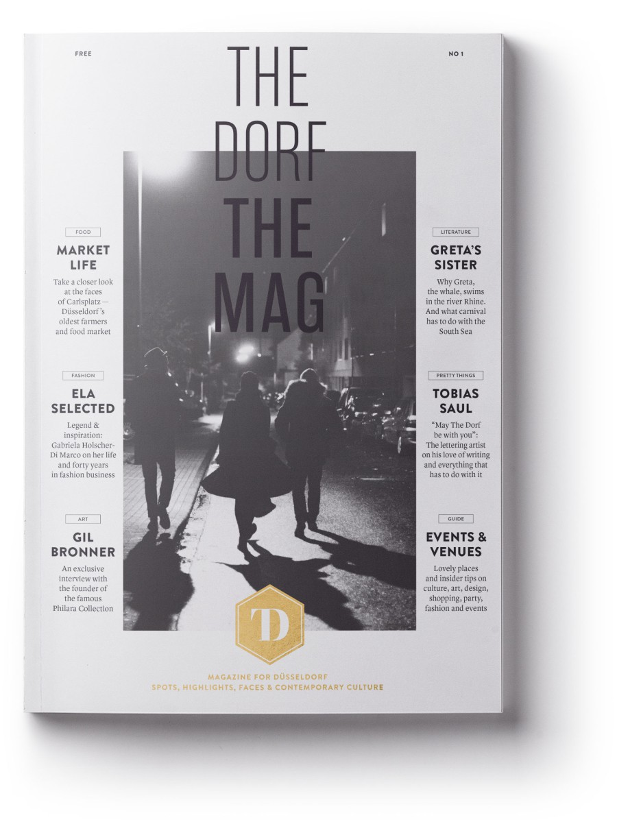 Cover of THE DORF THE MAG No. 1 featuring black-and-white nighttime street photography from 2017