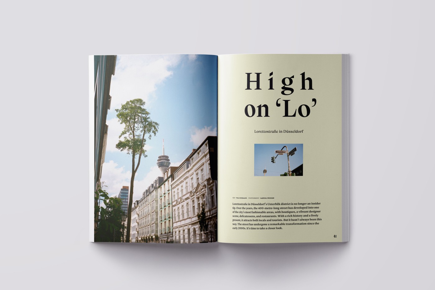 Slider featuring various double-page mockups - A look inside THE DORF THE MAG issues 7 and 8 on grey background